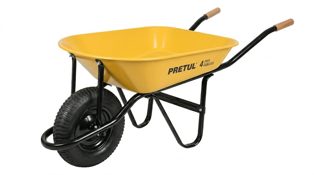 CARRETA METALICA PRETUL 4 PIES CUBICO