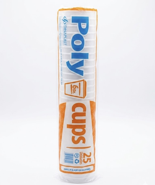 VASO FOAM #6 PAQ 25 UND